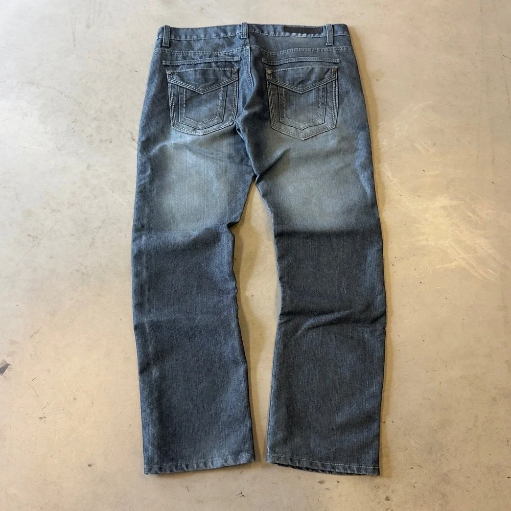 Decypher Mens Gray Straight Leg Denim Jeans Size 36x32 C7219